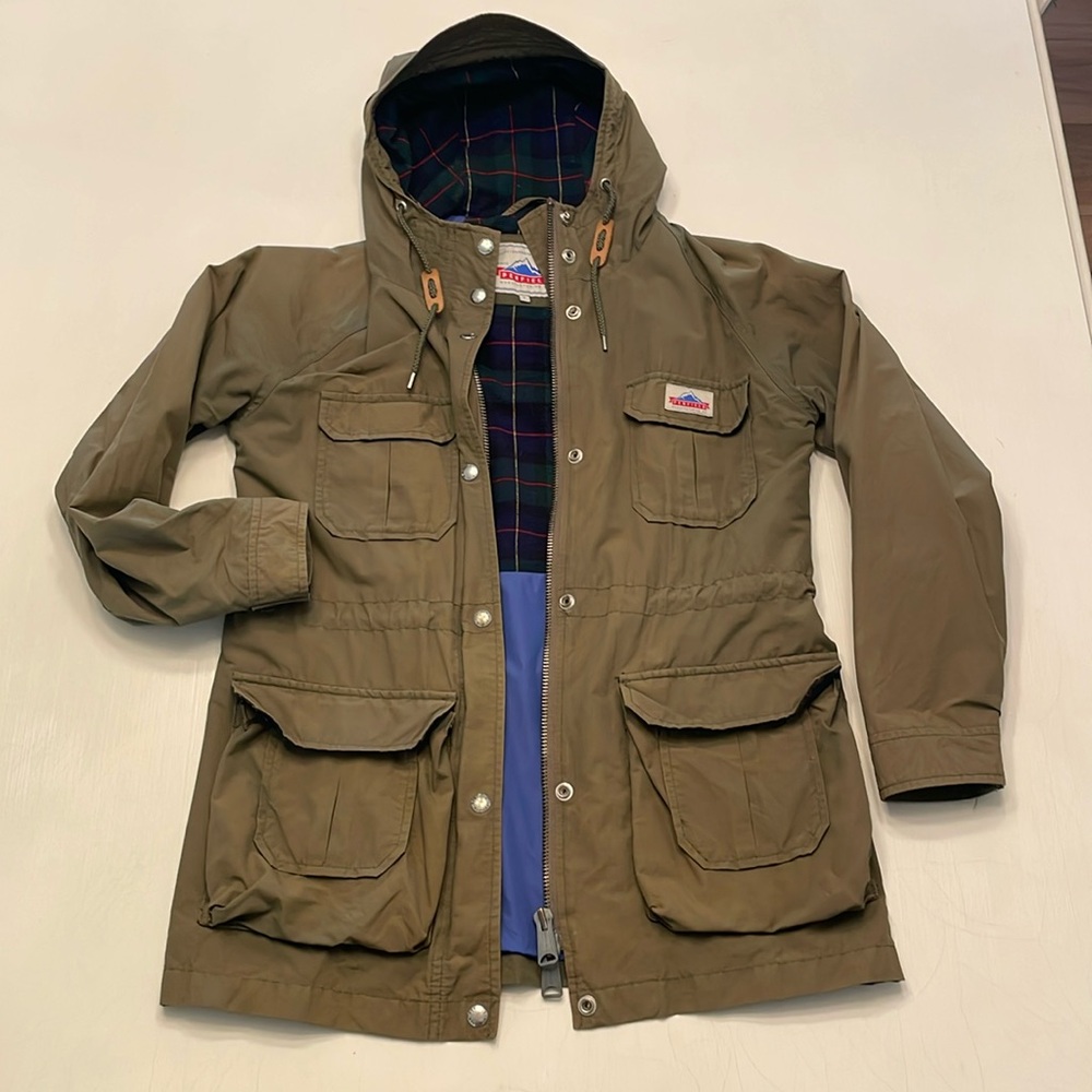 PENFIELD Jacket Womens M Kasson Parka Flannel Lined Cargo Field Utility Green
